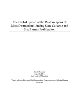 Linking State Collapse and Small Arms Proliferation