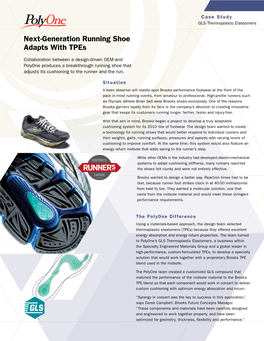 Next-Generation Running Shoe Adapts with Tpes
