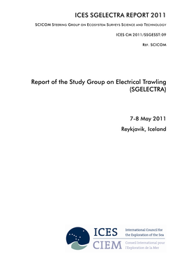 Report of the Study Group on Electrical Trawling 2011