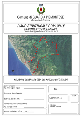 A1-Relazione Generale E Bozza Del