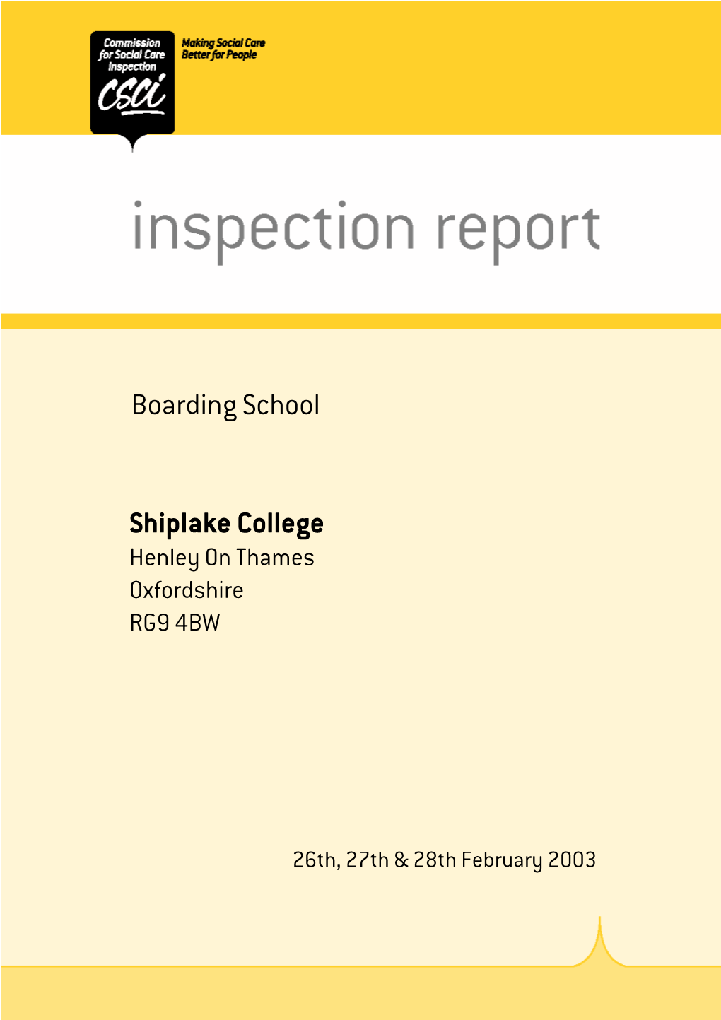 Shiplake College Boarding School