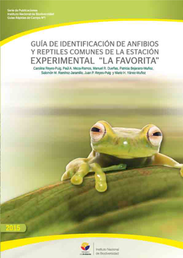 Guía De Identificación De Anfibios Y Reptiles-La Favorita