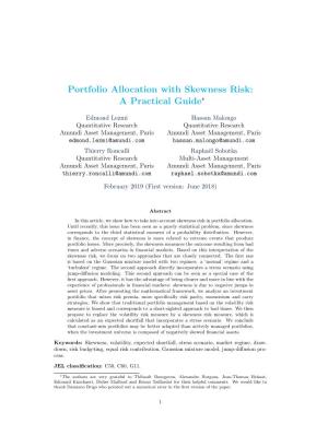 Portfolio Allocation with Skewness Risk: a Practical Guide∗
