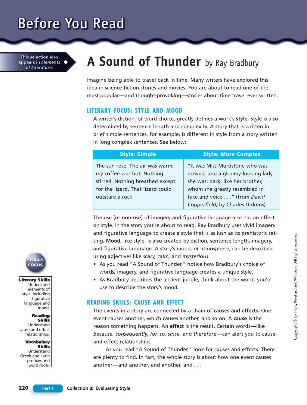 A Sound of Thunder by Ray Bradbury