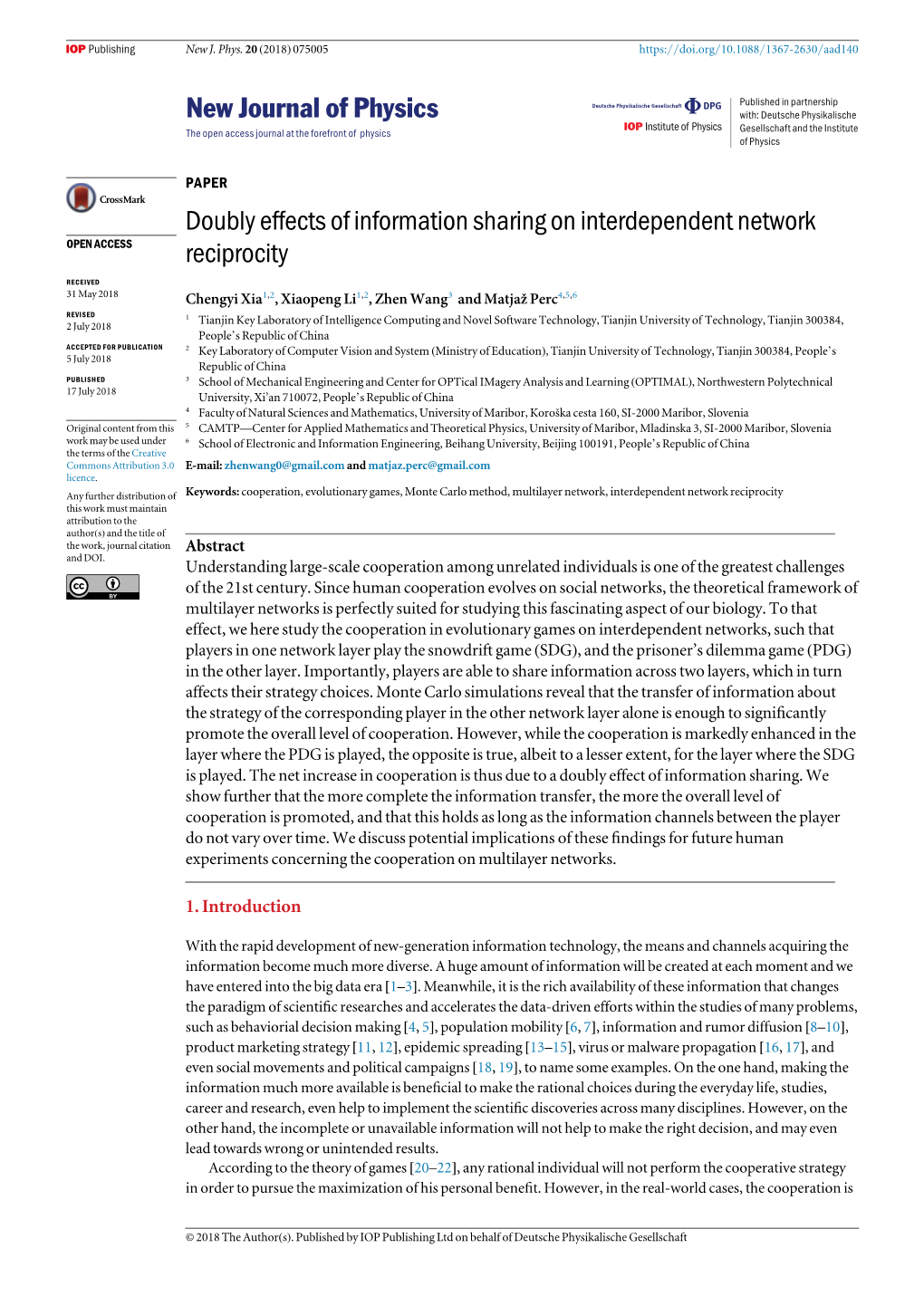 Doubly Effects of Information Sharing on Interdependent Network Reciprocity