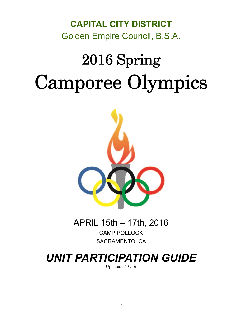 What Are the Scout Camporee Olympics?