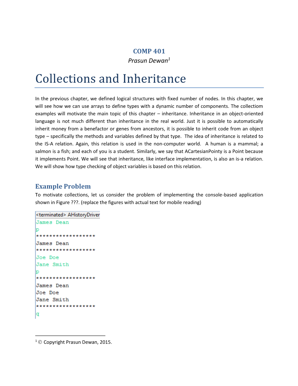 Collections and Inheritance