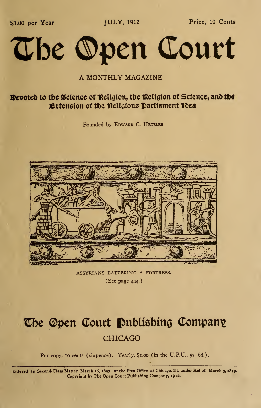 The Open Court Publishing Company, 191A