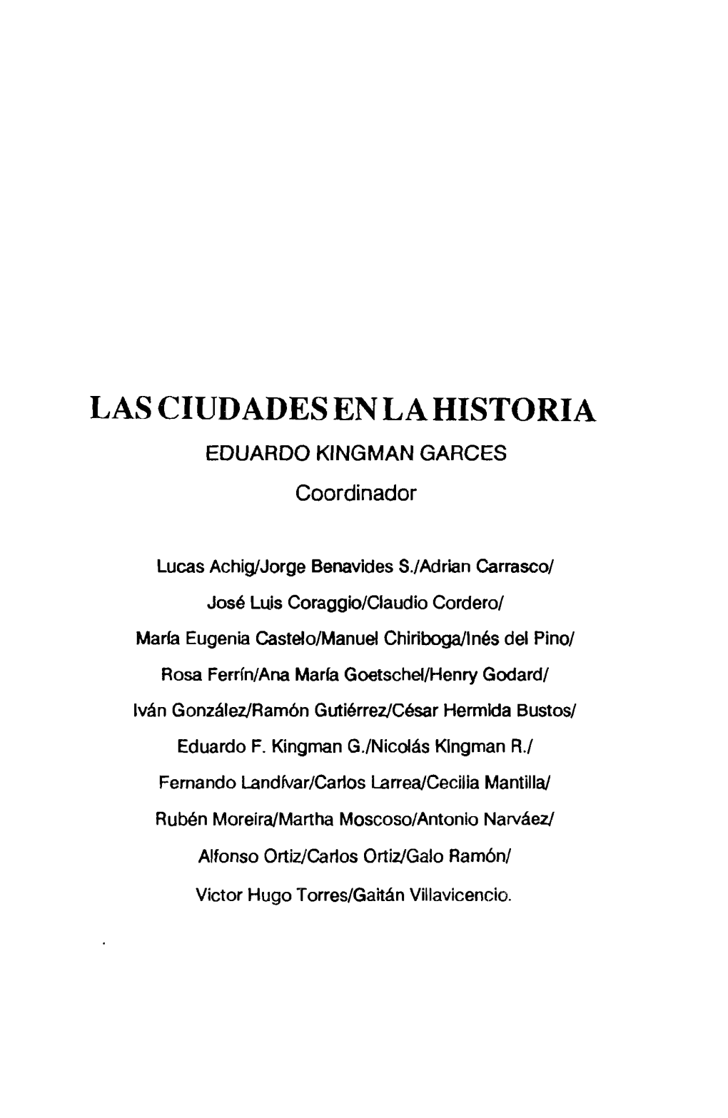 Lasciudadesenlahistoria