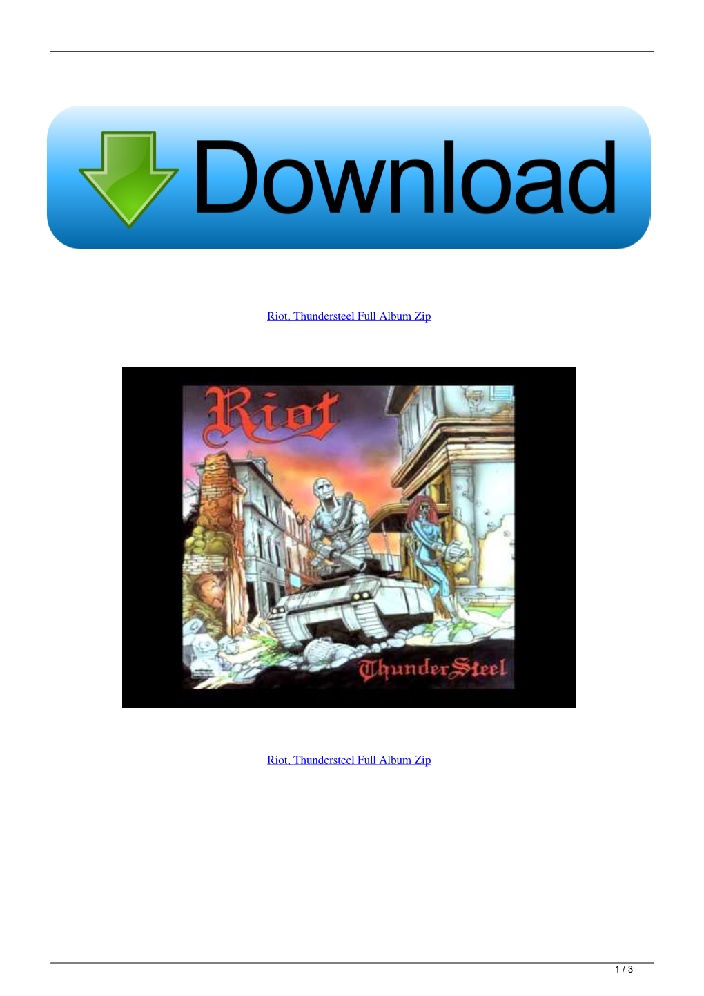 Riot Thundersteel Full Album Zip