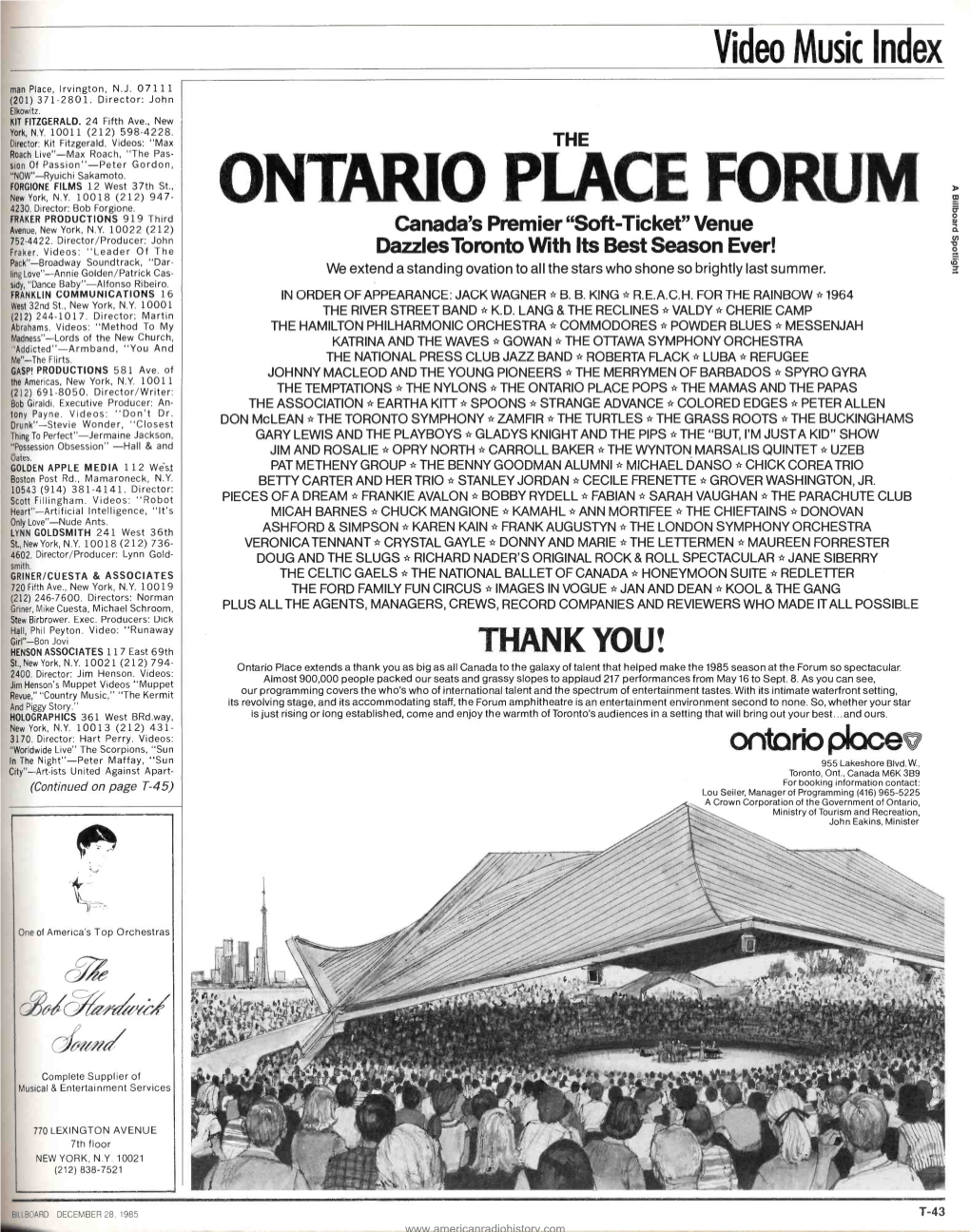 Ontario Place Forum