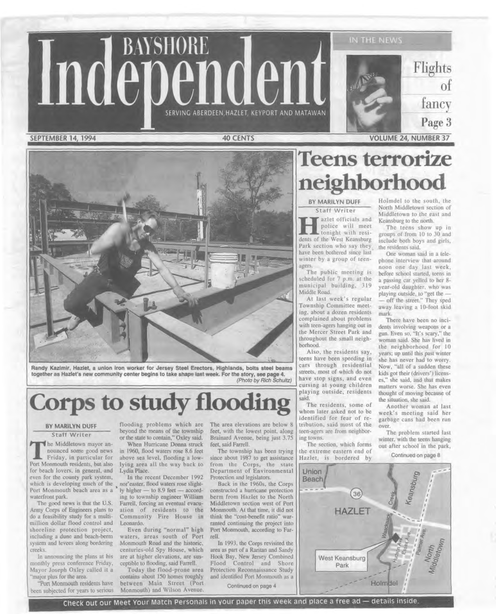 Teens Terrorize Neighborhood Corps to Study Flooding