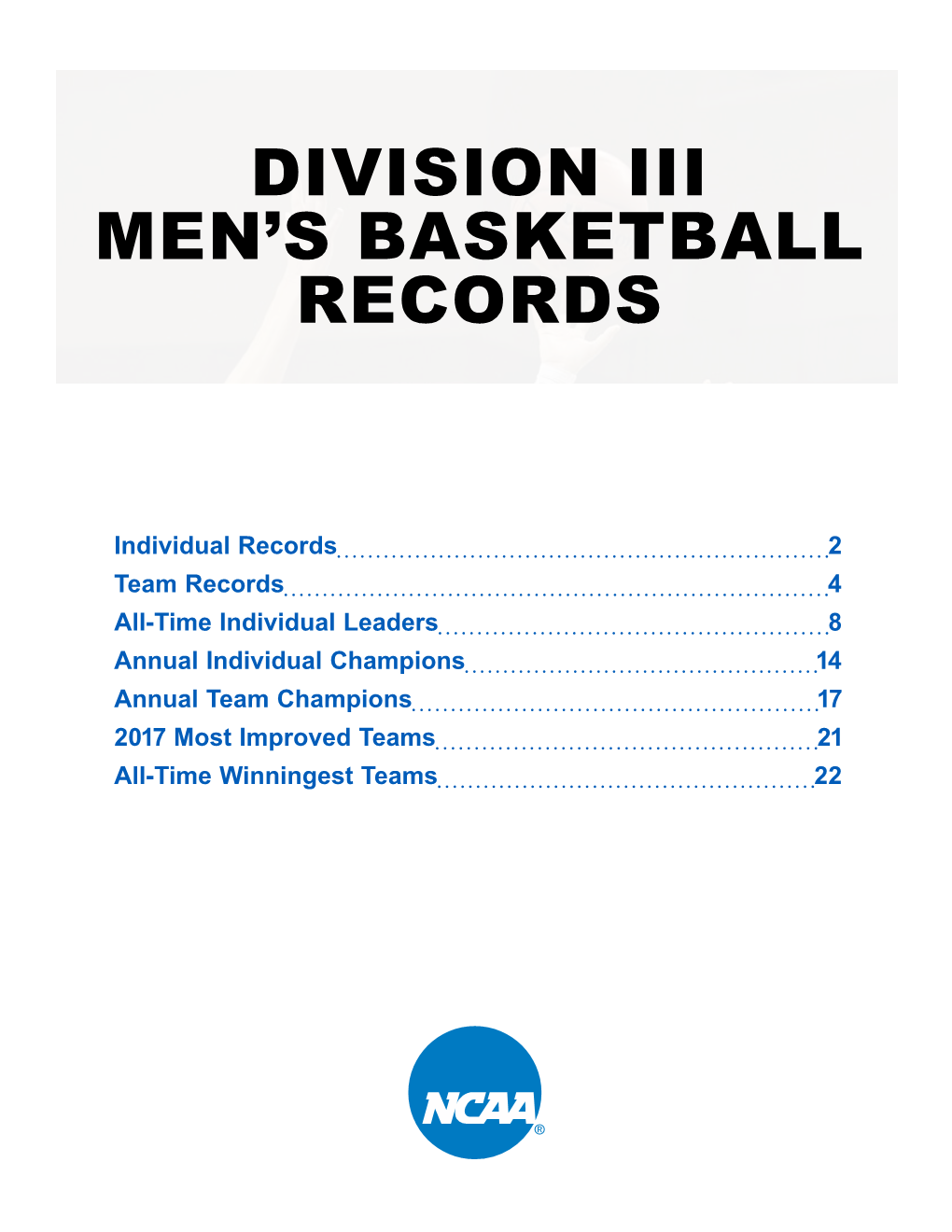 Division Iii Men's Basketball Records