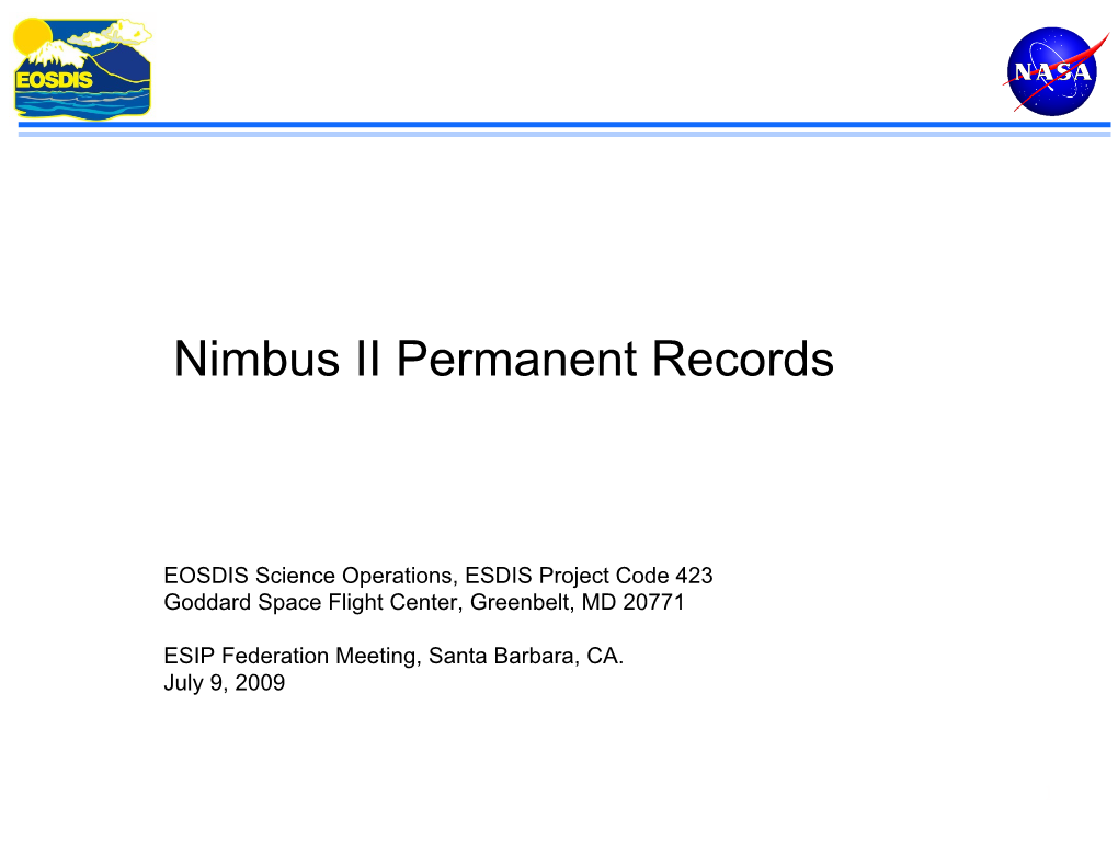 Nimbus II Permanent Records