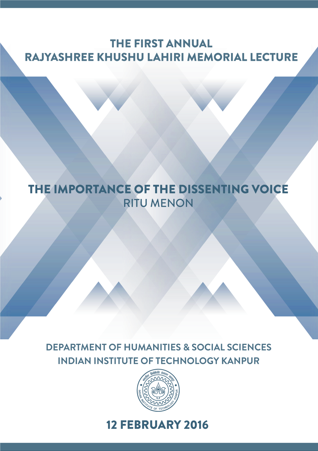 Ritu Menon the Importance of the Dissenting Voice