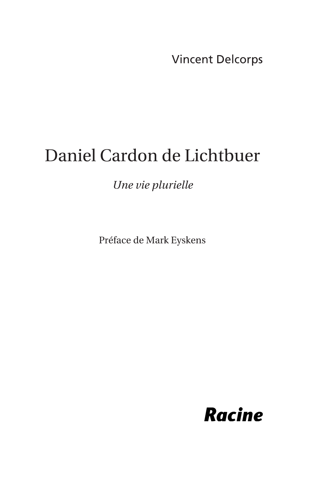 Daniel Cardon De Lichtbuer