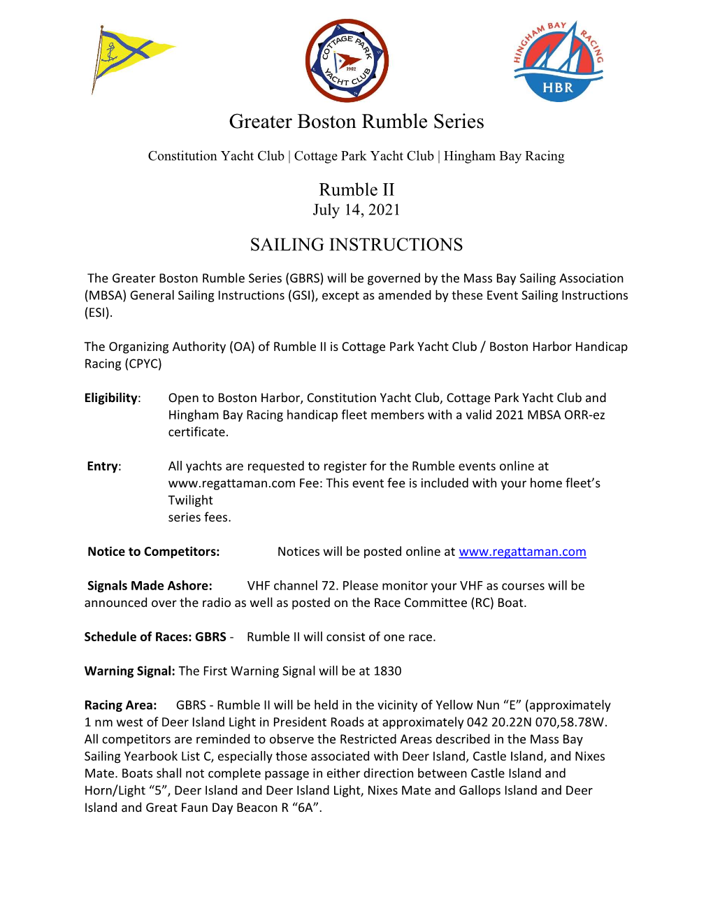 Greater Boston Rumble Series