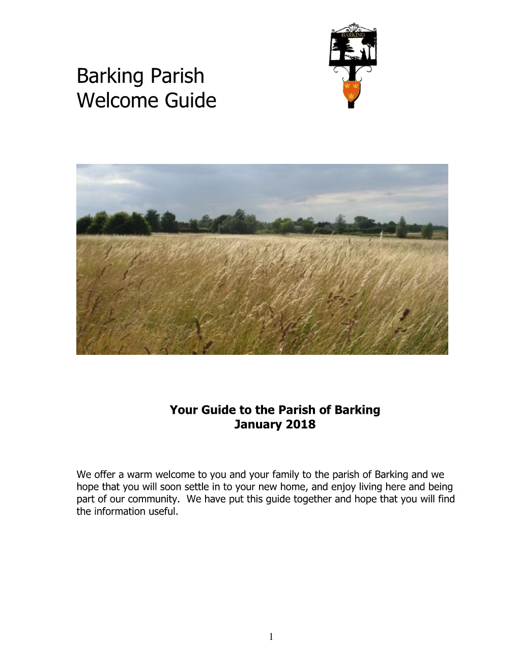Barking Parish Welcome Guide