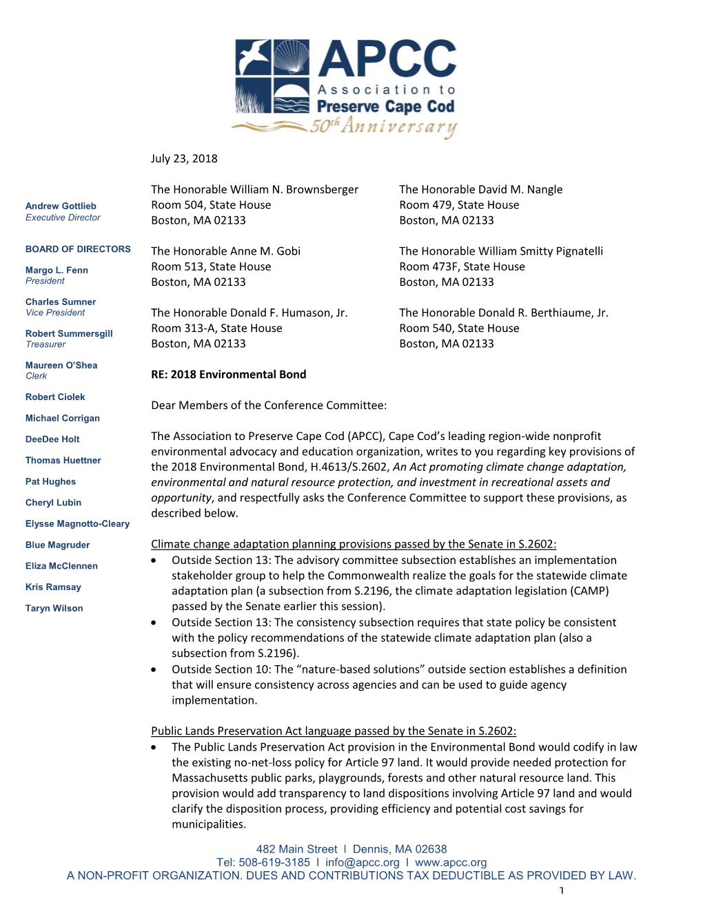 2018 Environmental Bond Bill