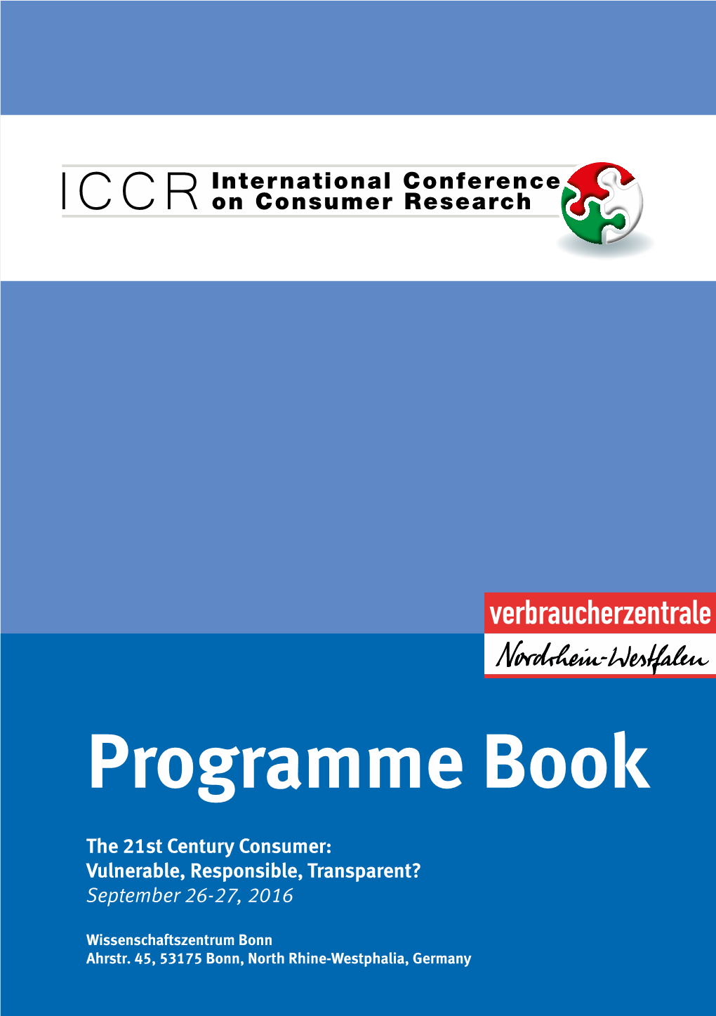 ICCR 2016 | Programme Book