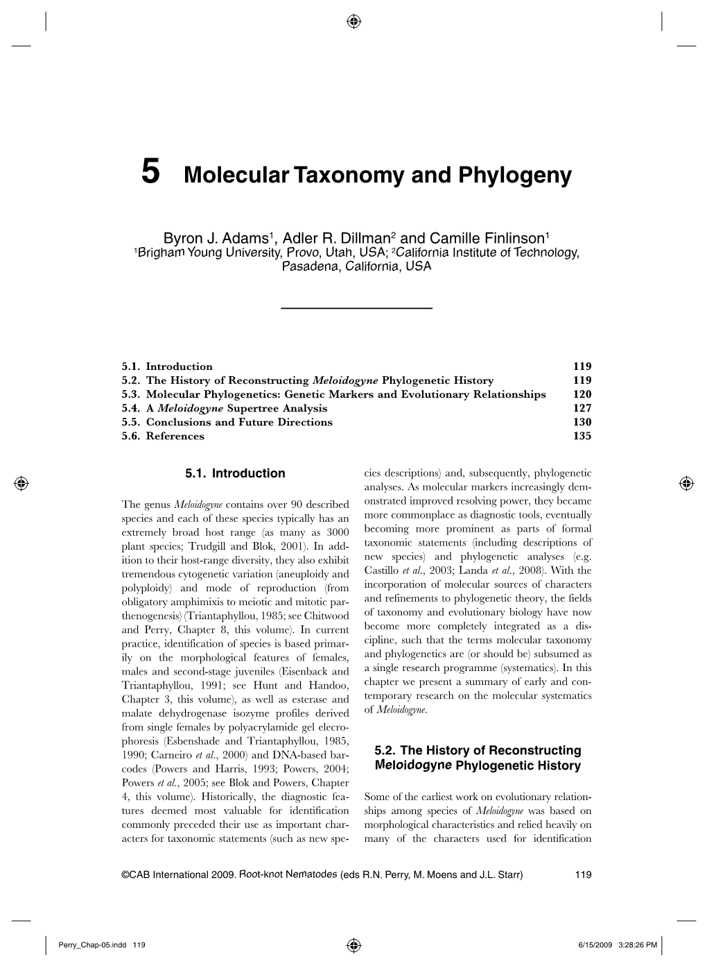 5 Molecular Taxonomy and Phylogeny