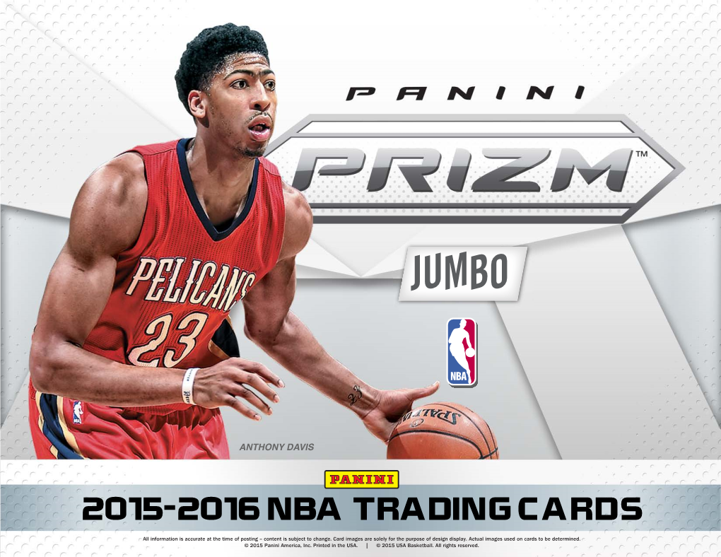 2015-2016 Nba Trading Cards