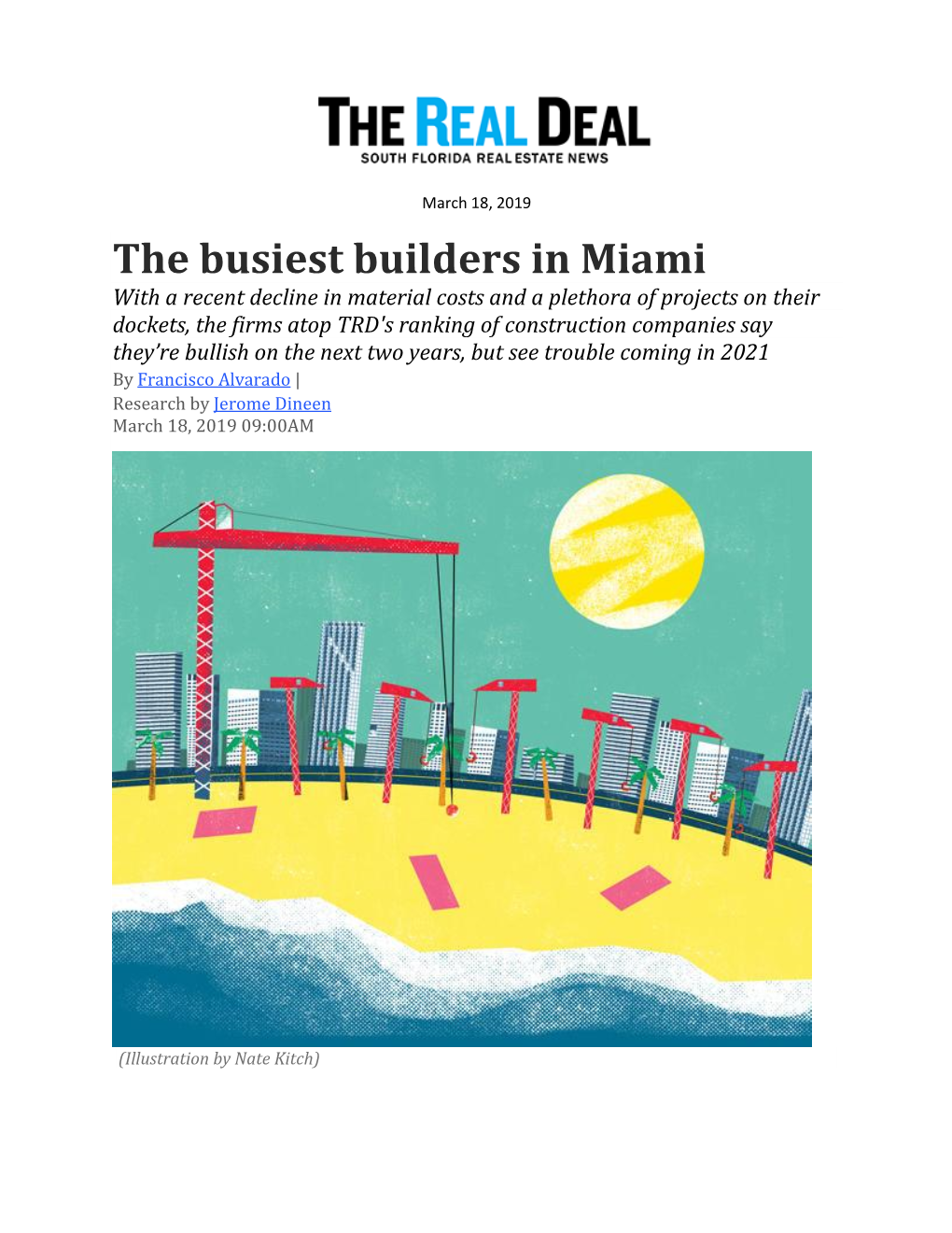 The Busiest Builders in Miami