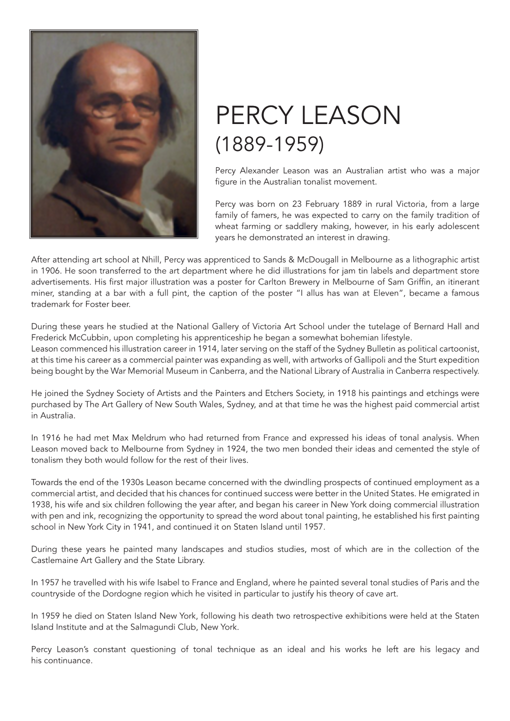 Percy Leason (1889-1959)