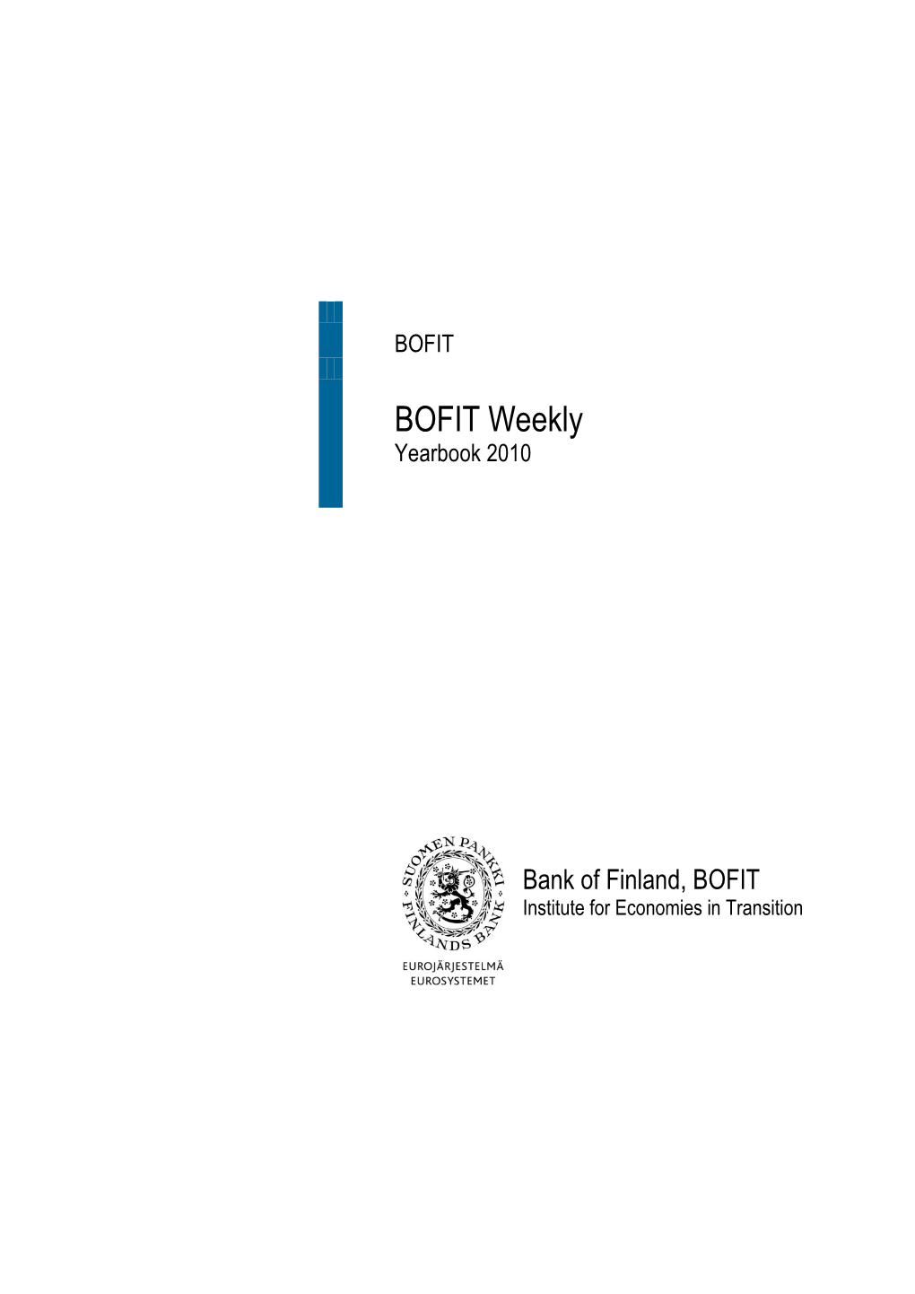 BOFIT Weekly Yearbook 2010