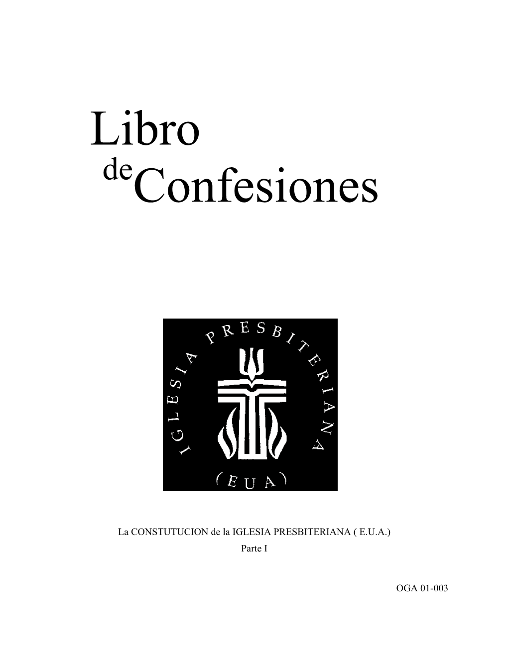 Book of Confession En Espanol