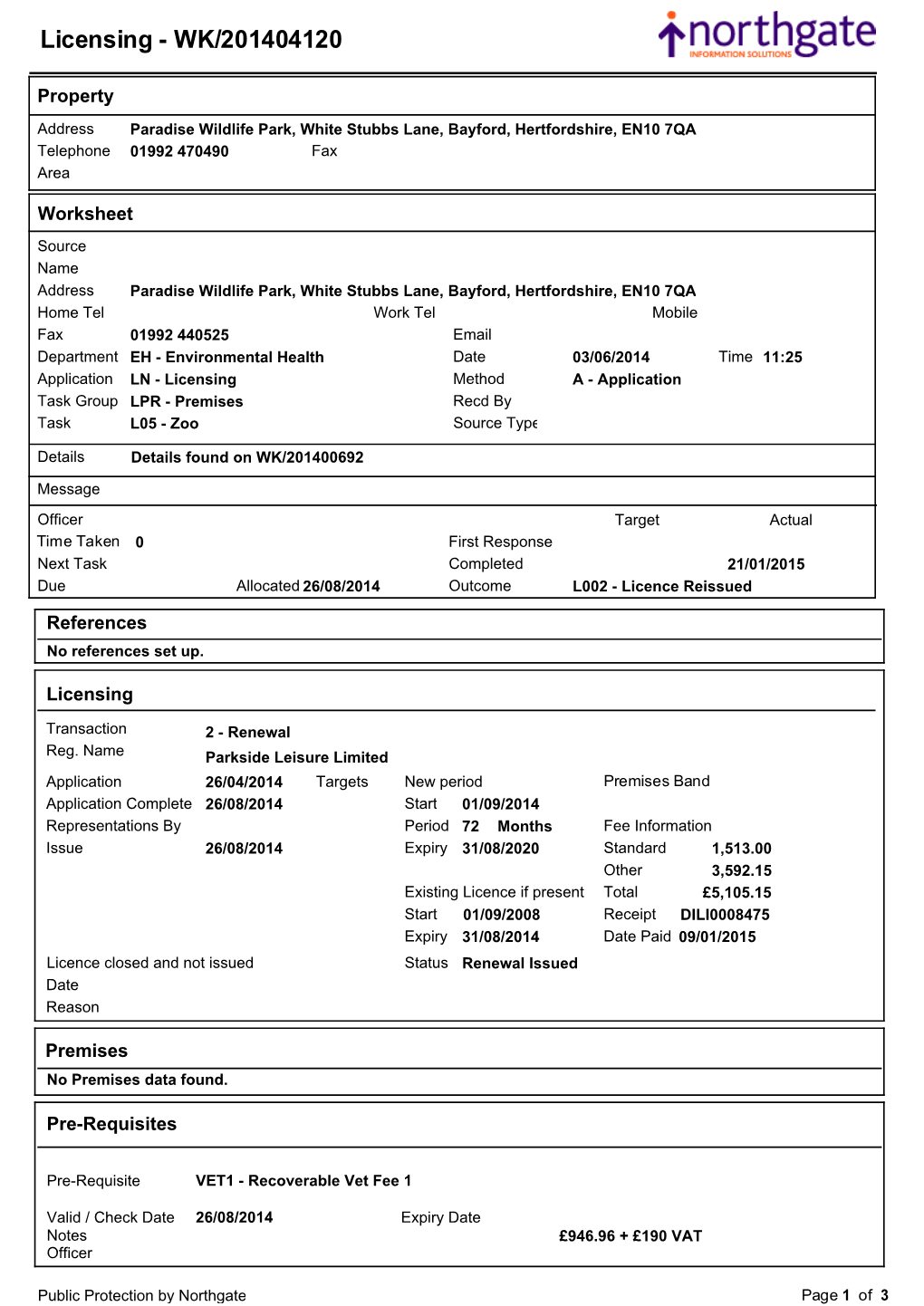 Licensing - WK/201404120