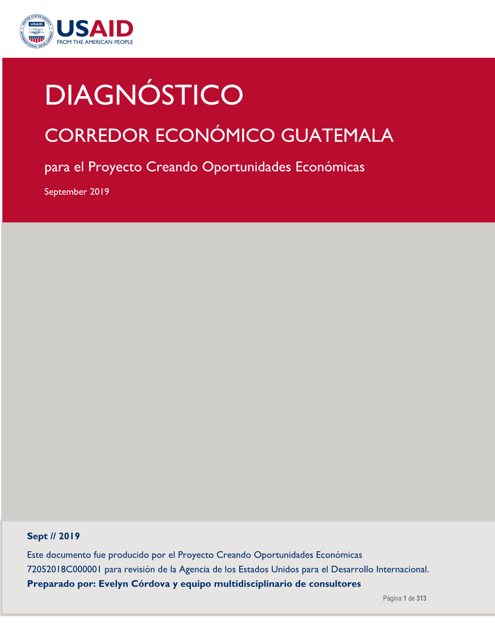 Diagnóstico Corredor Económico Guatemala