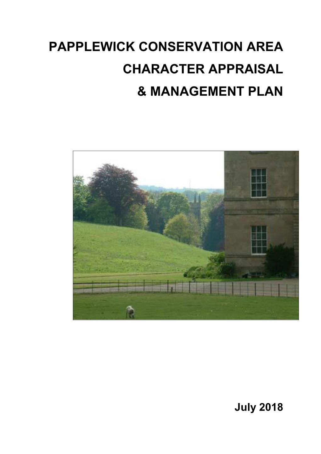 Papplewick Conservation Area Character Appraisal & Management Plan