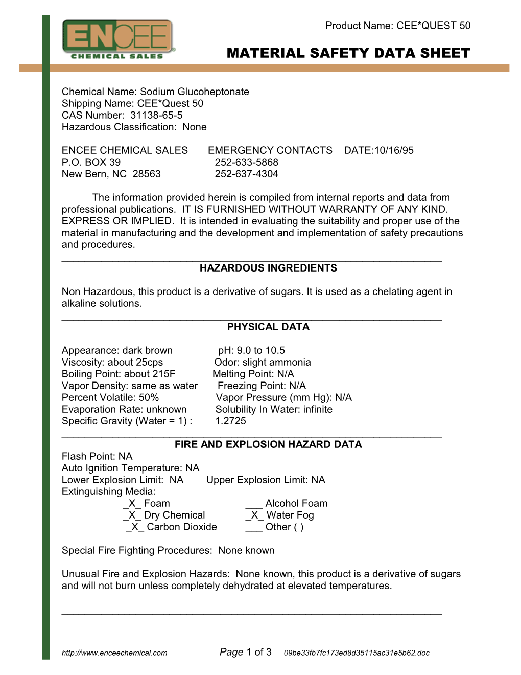 CQ 7060 Data Sheet Pds