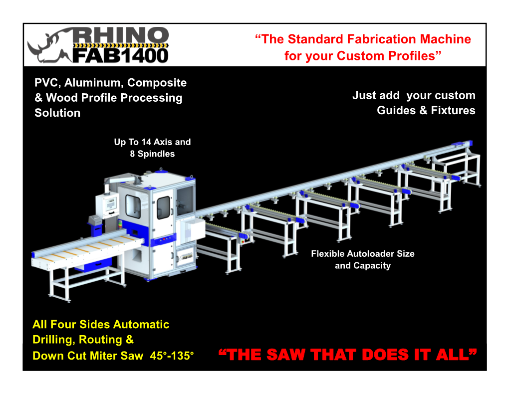 “THE SAW THAT DOES IT ALL” PVC COMPOSITE Wood ALUMINUM