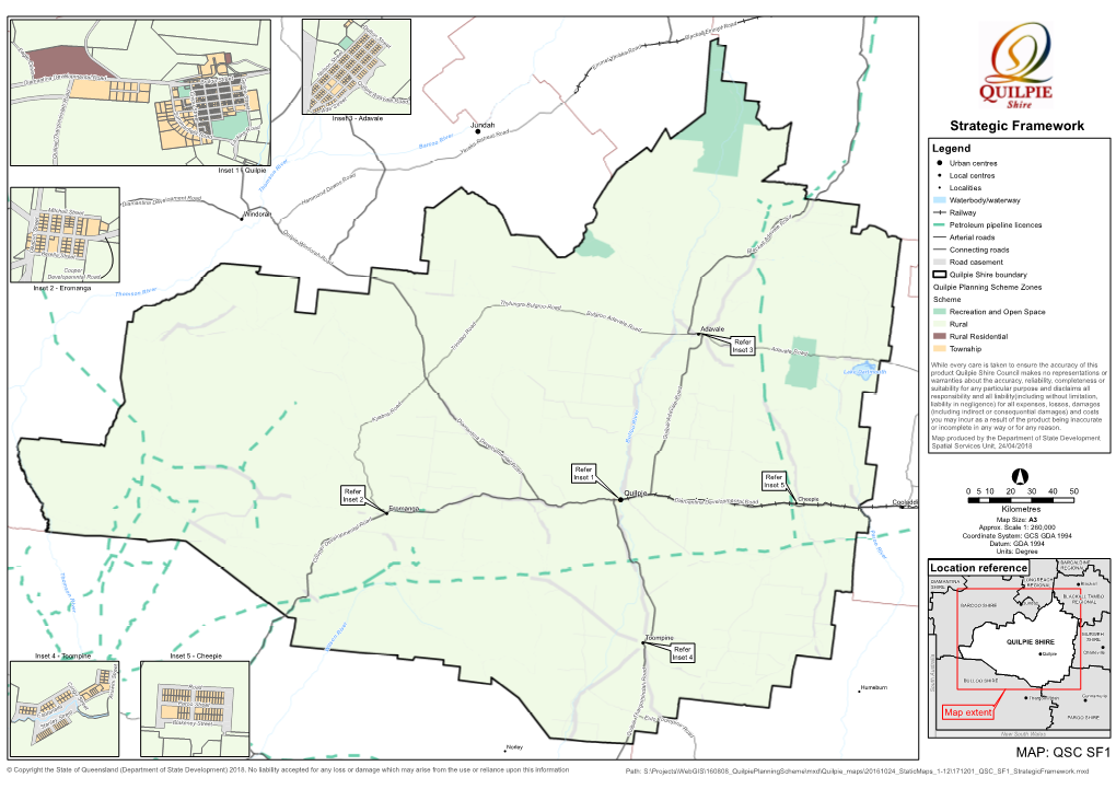 Strategic Framework MAP: QSC