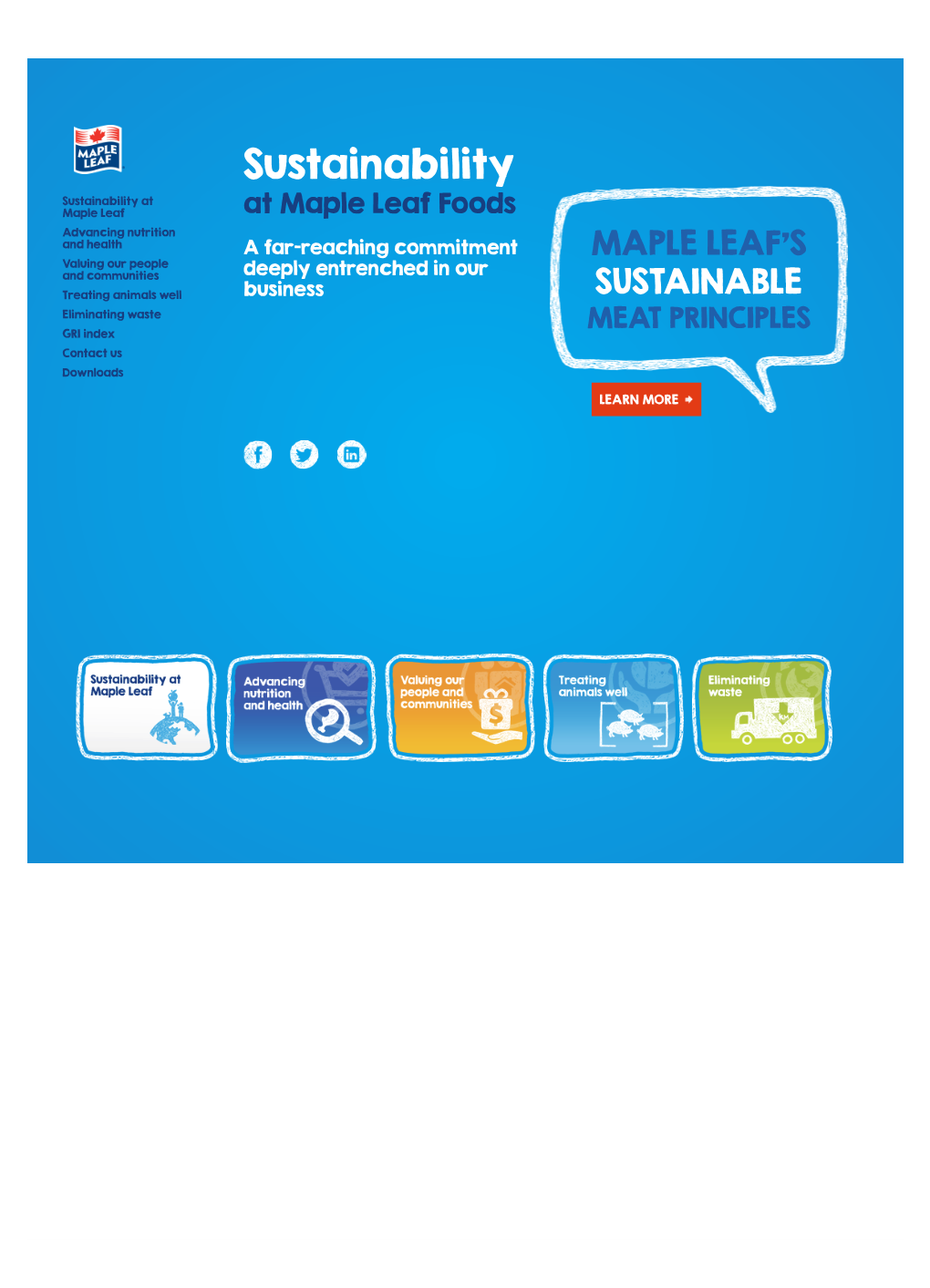 Maple Leaf Foods 2016 Sustainability Report