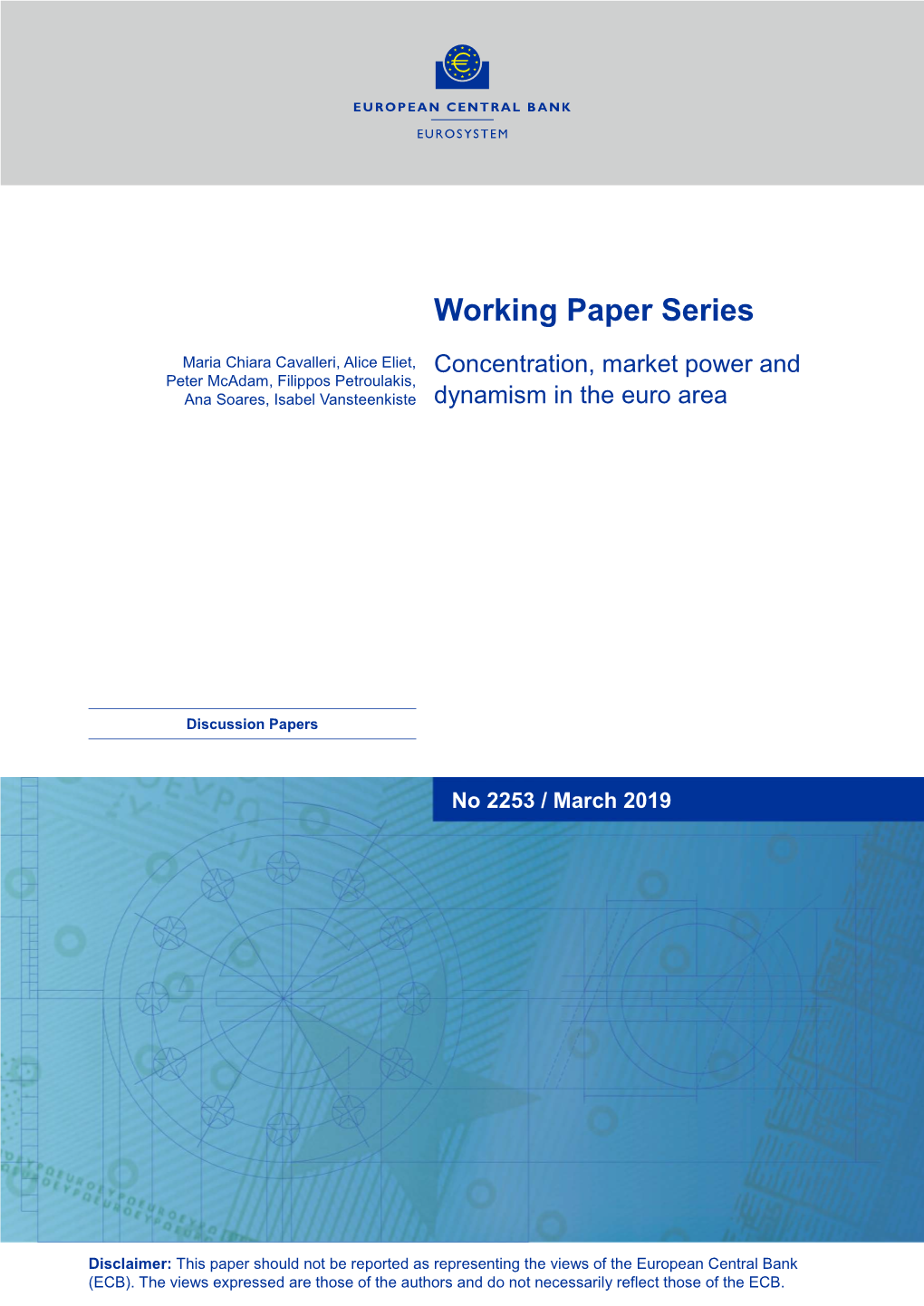 Working Paper Series