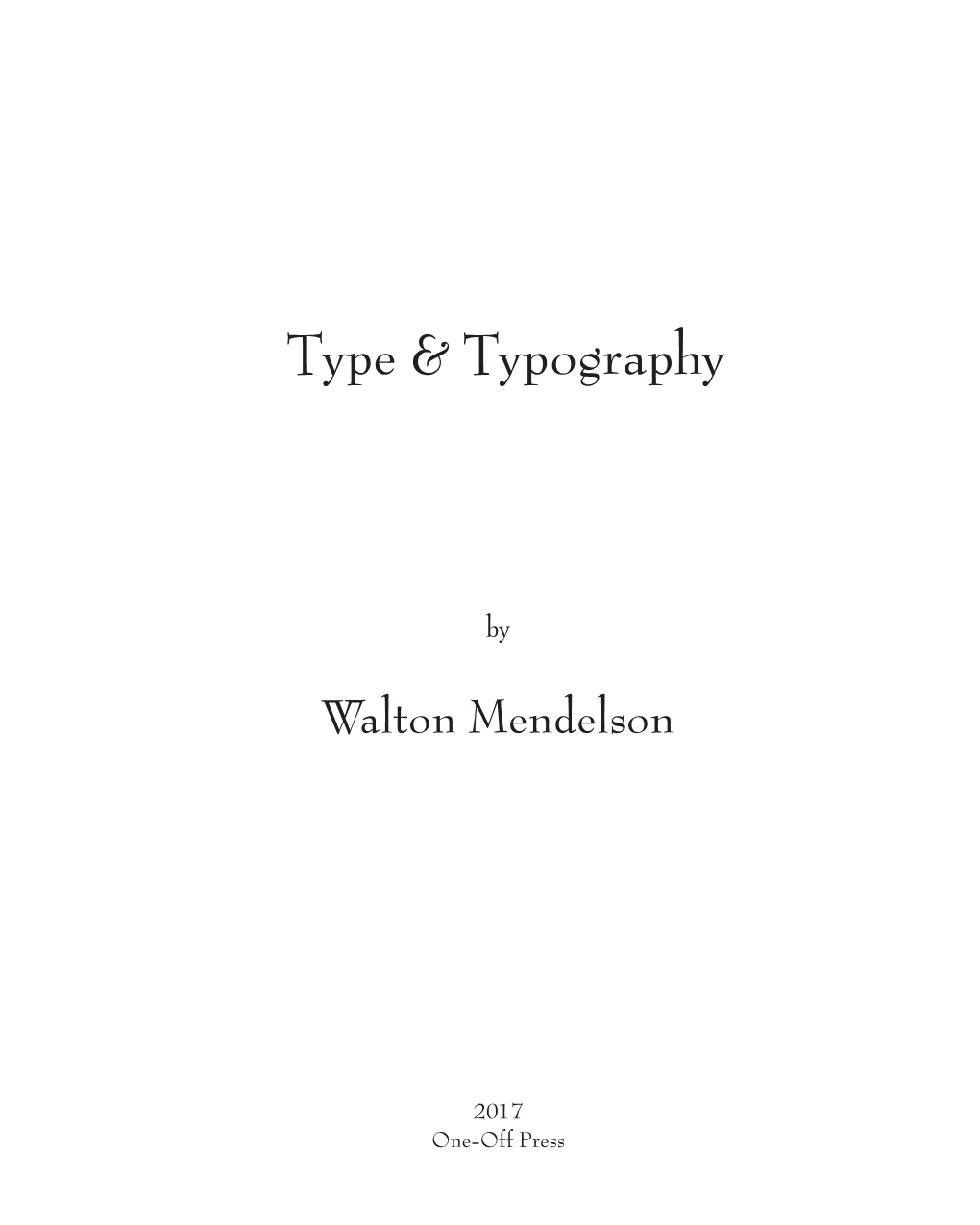 Type & Typography