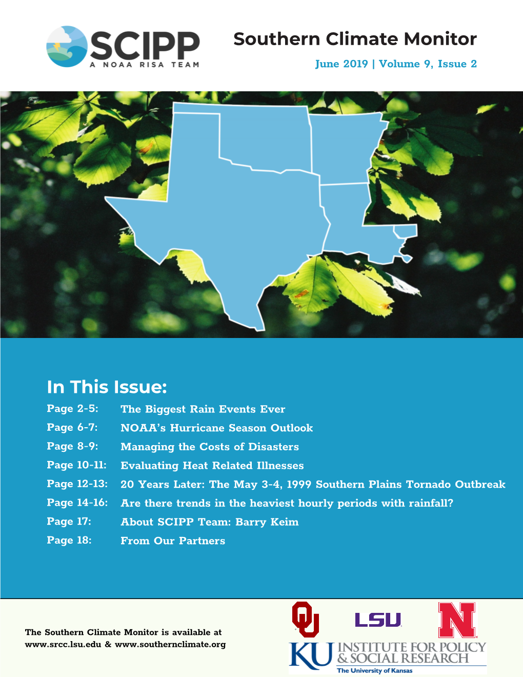 Southern Climate Monitor in This Issue