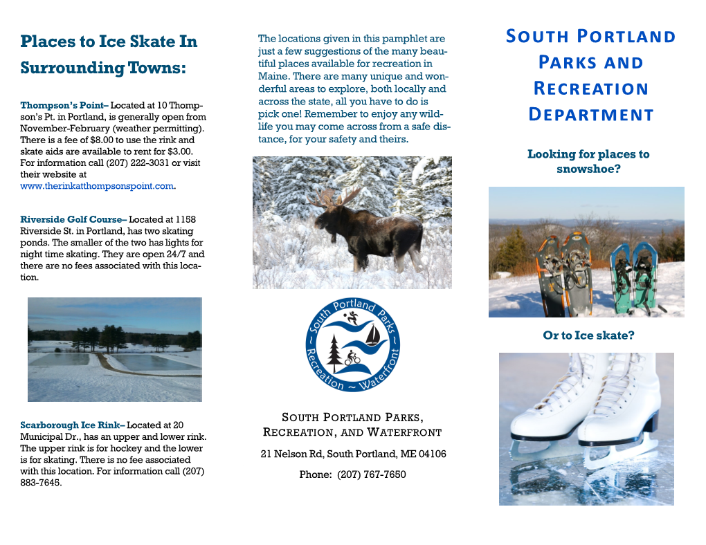 South Portland Parks and Recreation Department