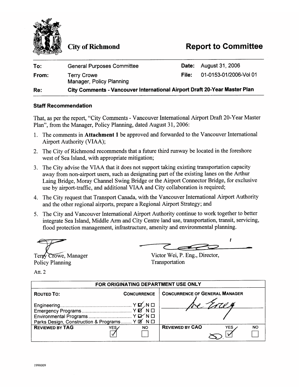 YVR: Your Airport 2027 Draft 20-Year Master Plan for Consultation