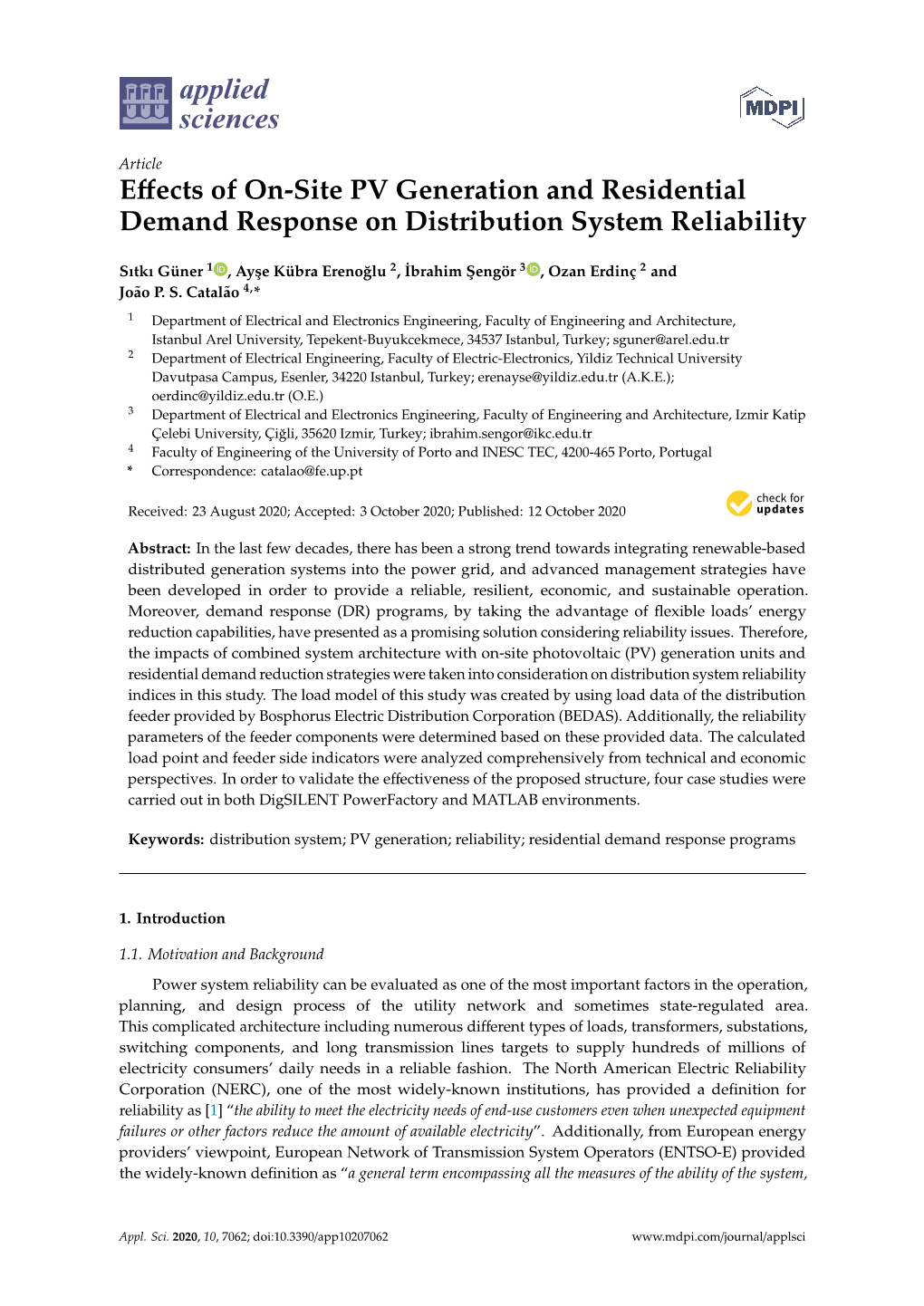 Effects of On-Site PV Generation and Residential Demand Response On