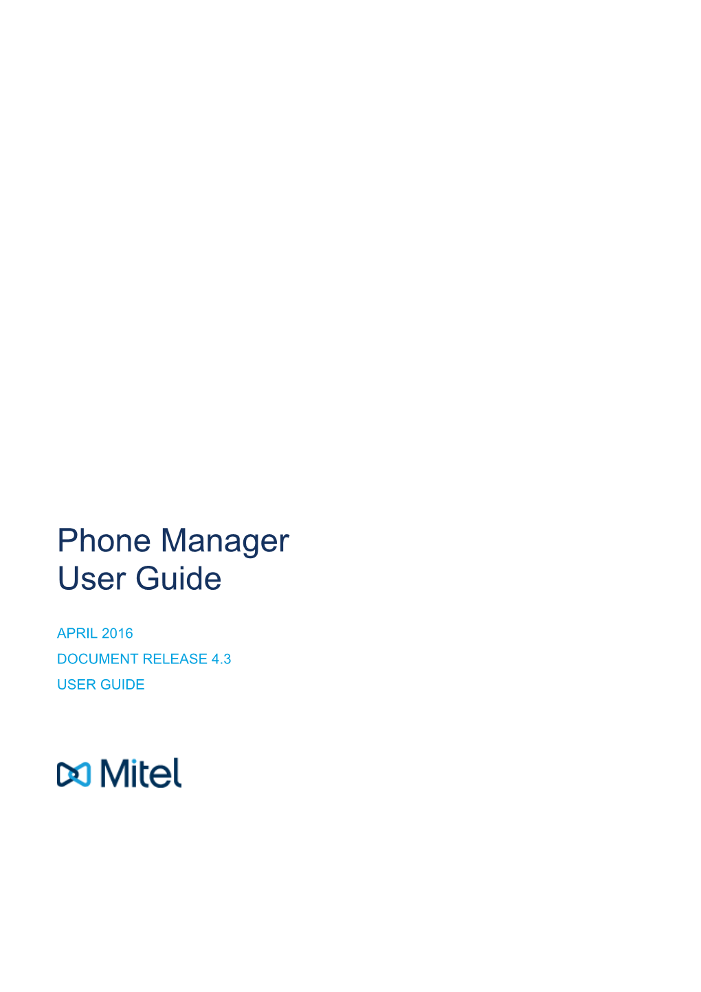 Mitel Phone Manager 4.3