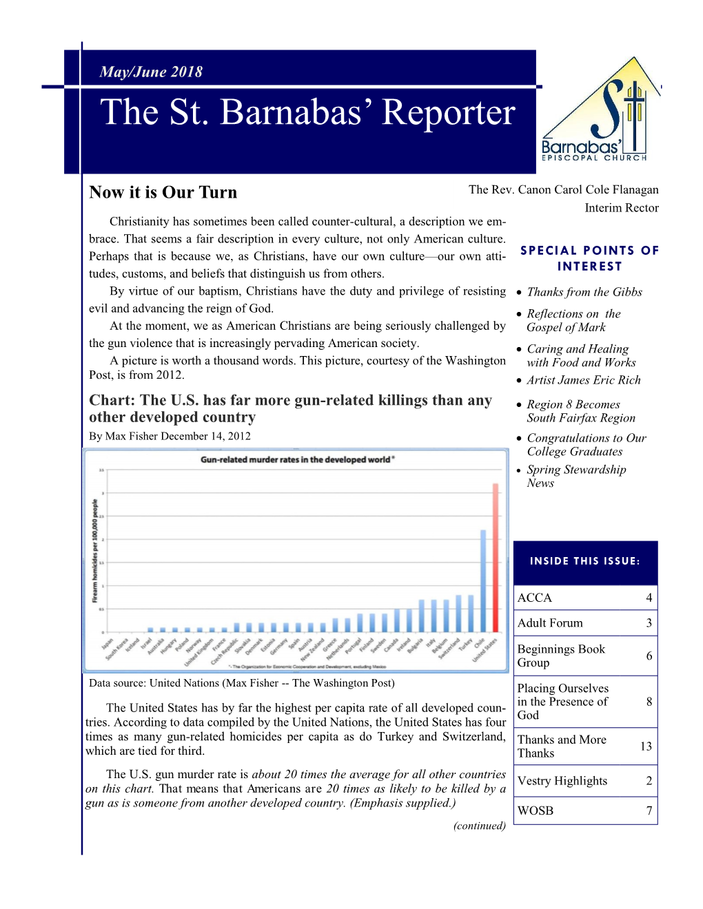 The St. Barnabas' Reporter