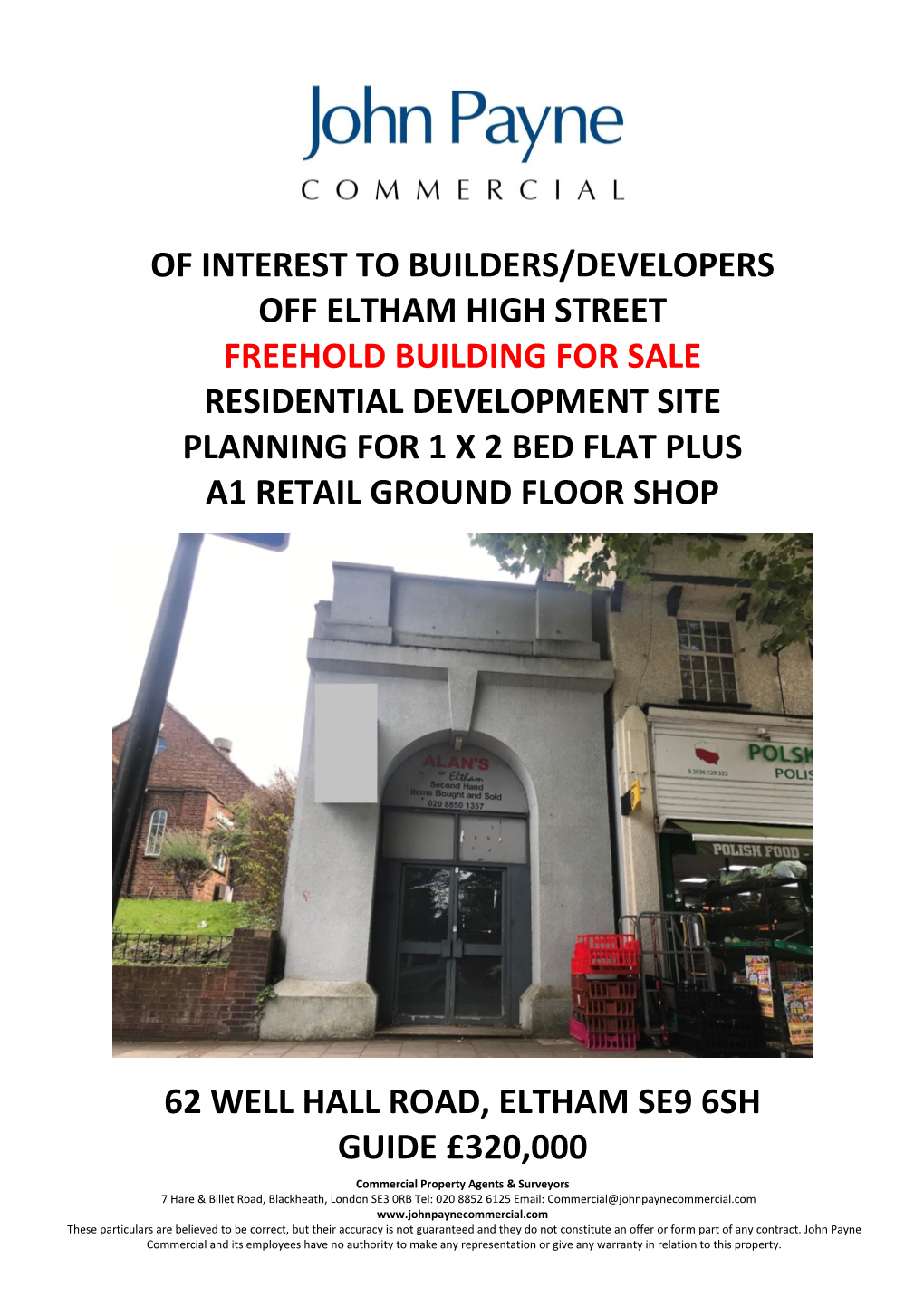 Of Interest to Builders/Developers Off