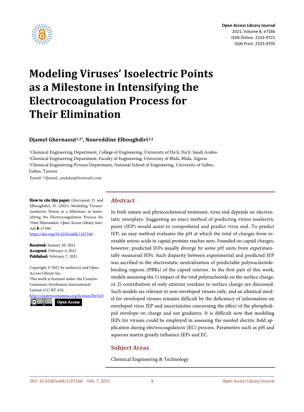 Modeling Viruses' Isoelectric Points As a Milestone in Intensifying The