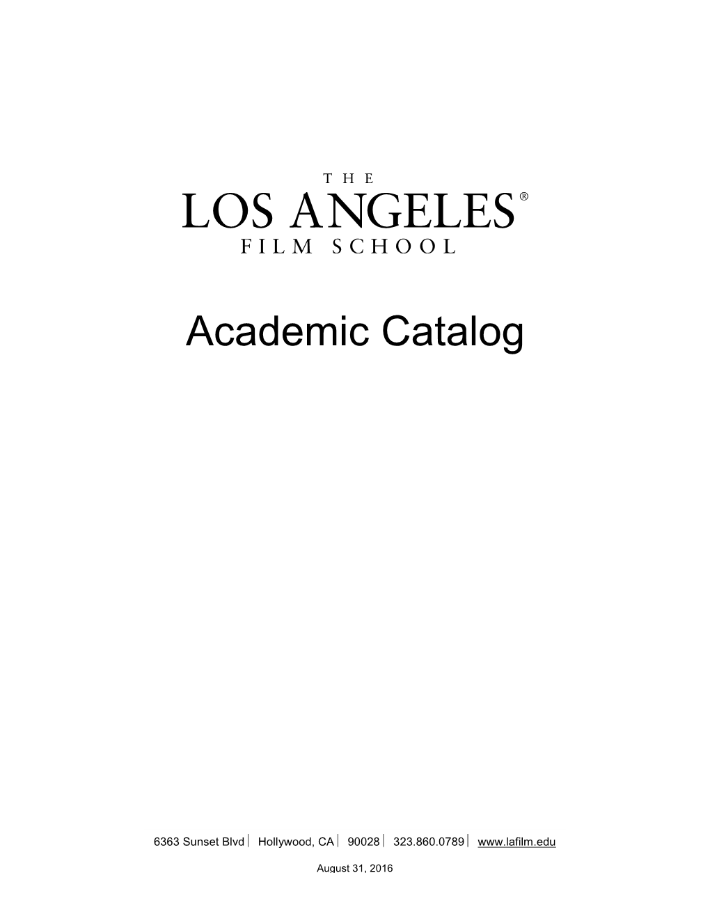 Academic Catalog