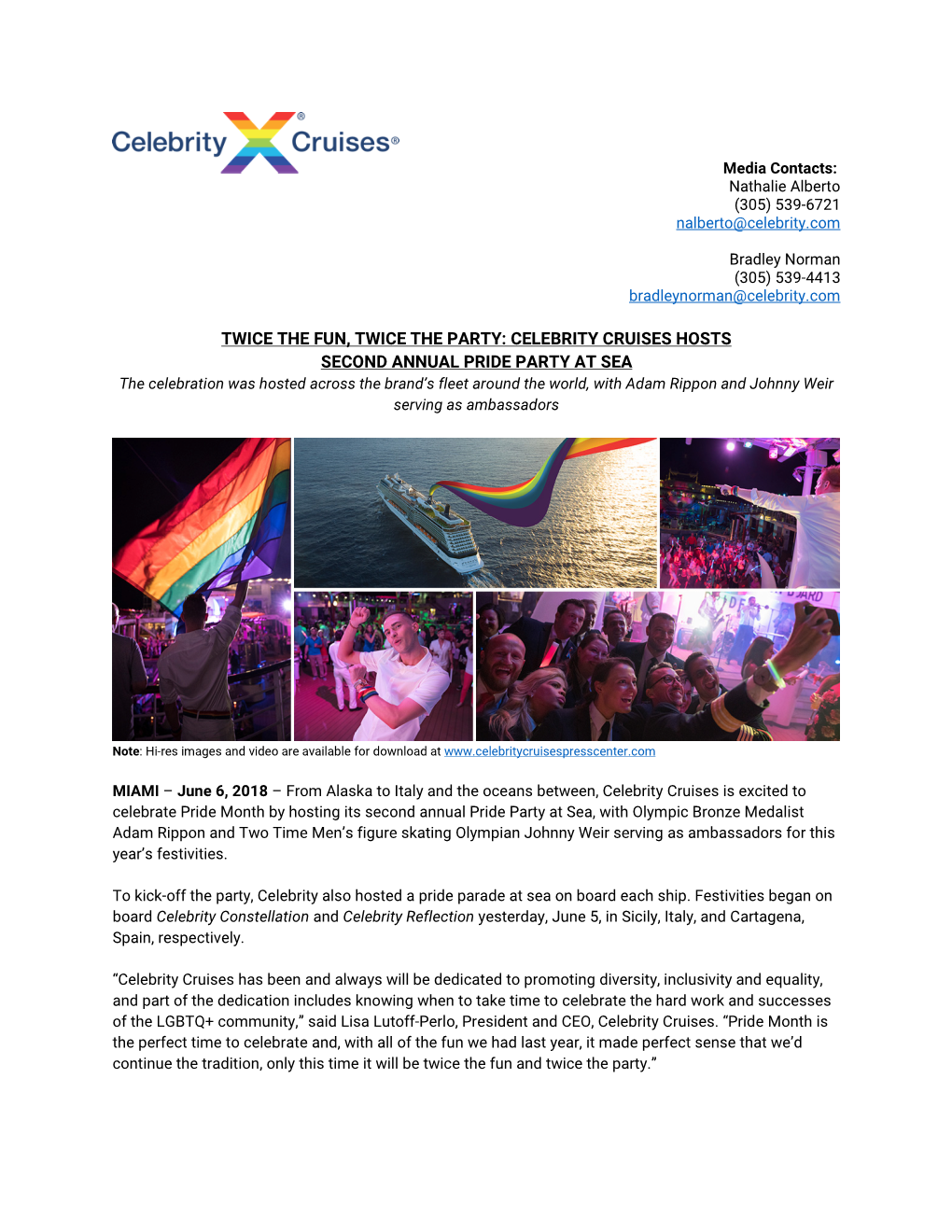 Celebrity Cruises Hosts Second Annual Pride Party