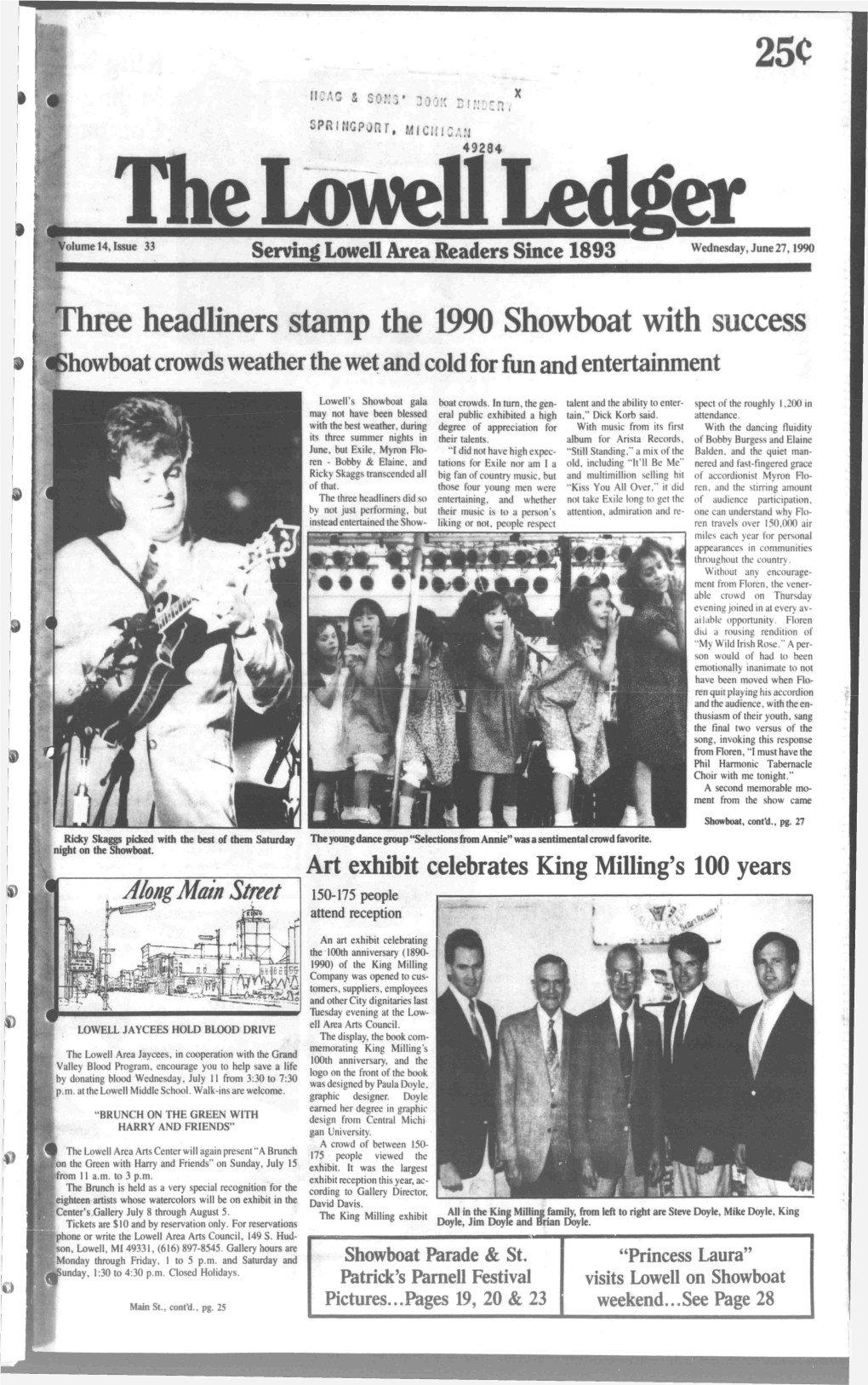 Hree Headliners Stamp the 1990 Showboat with Success 1